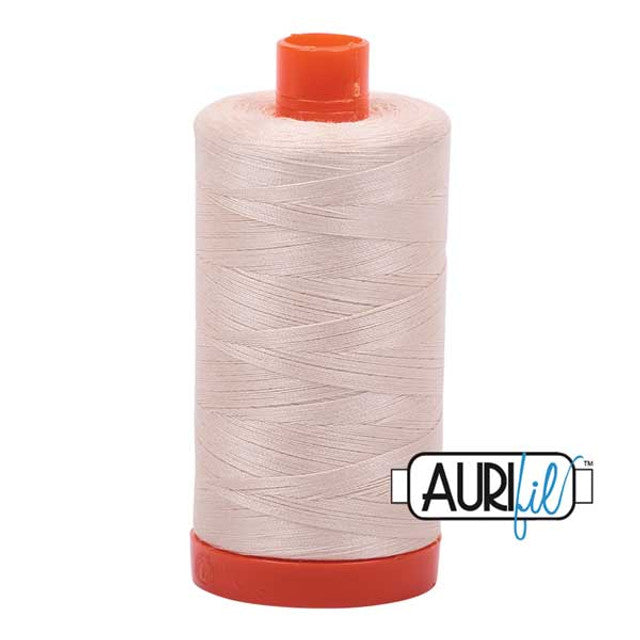 Aurifil Cotton Thread Solid 50wt 1422yds Light Sand 2000