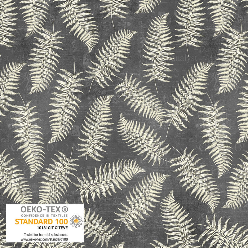 Stof Ferns Blue/White 4502-987