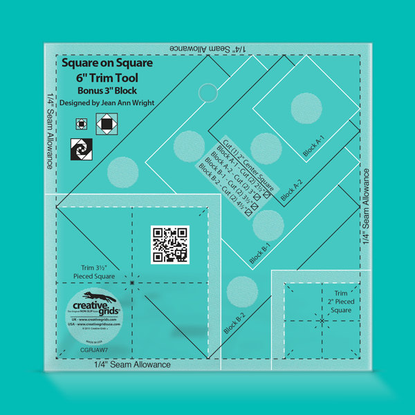 Creative Grids Square on Square Trim Tool - 3in or 6in Finished