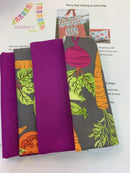 Rainy Day Folding Grocery Bag Kit Purple Vege