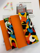 Rainy Day Folding Grocery Bag Kit Orange Retro