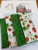 Rainy Day Folding Grocery Bag Kit Strawberry Fields