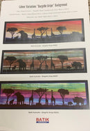 African Silhouette Landscape Pattern Australian Batik
