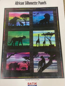African Silhouette Cheetah Panel & Pattern Kit Australian Batik