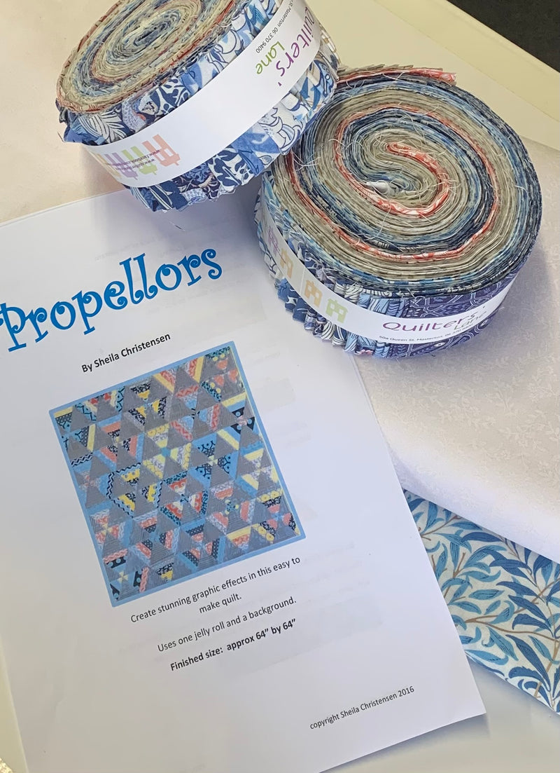 Propellors Jelly Roll Quilt Kit Morris&Co Wandle