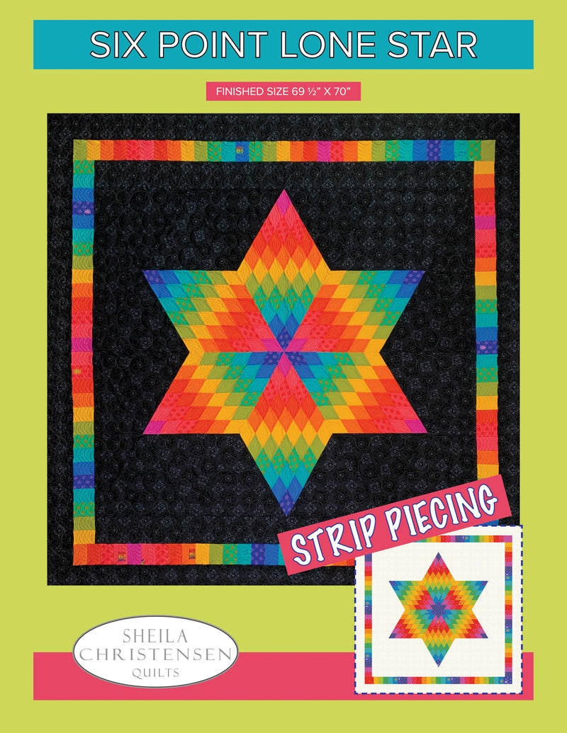 Six Pointed Lone Star Quilt Pattern