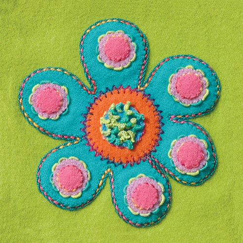 Sue Spargo Pre-cut Wool Applique Pack Flower