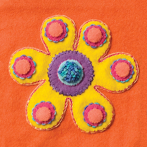 Sue Spargo Pre-cut Wool Applique Pack Flower