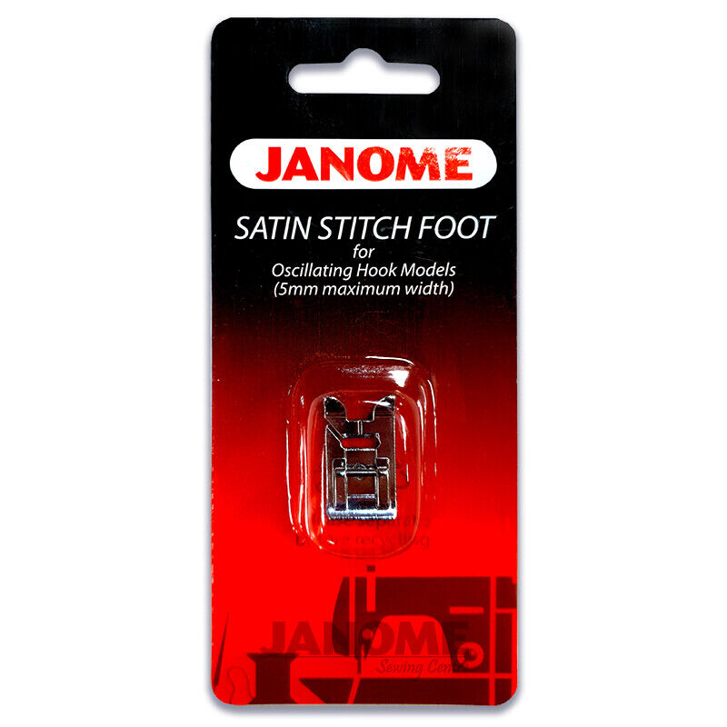 Janome Satin Stitch Foot for oscillating hook models (5mm maximum width)