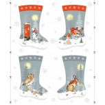 Winter Moon Stocking Panel