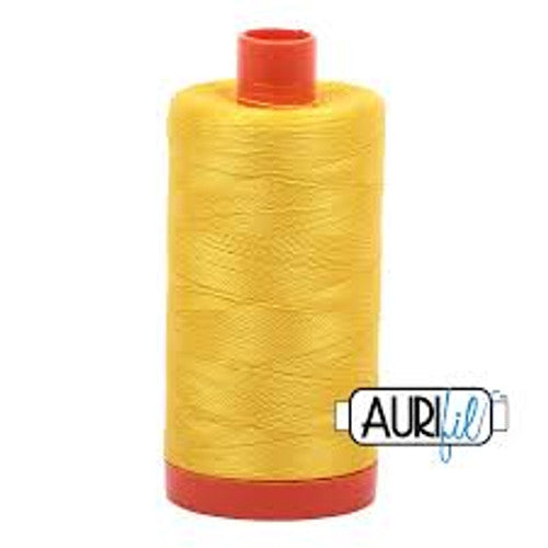 Aurifil Cotton Thread Solid 50wt 1422yds Canary 2120