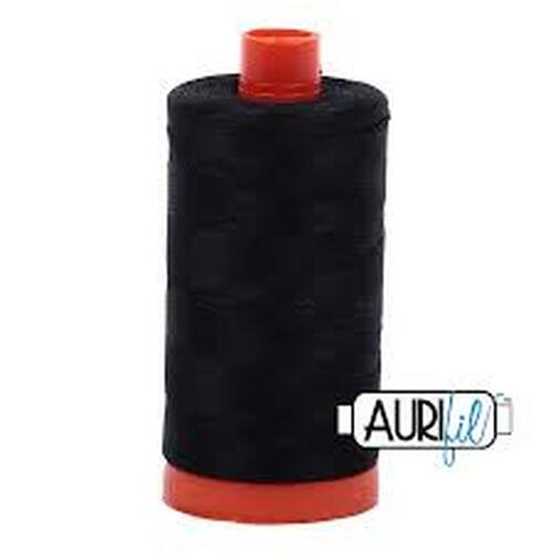 Aurifil Cotton Thread Solid 50wt 1422yds Black 2692