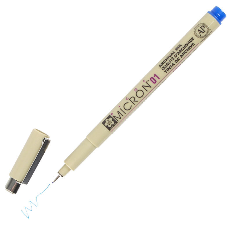 Pigma Micron 01 Pen Blue