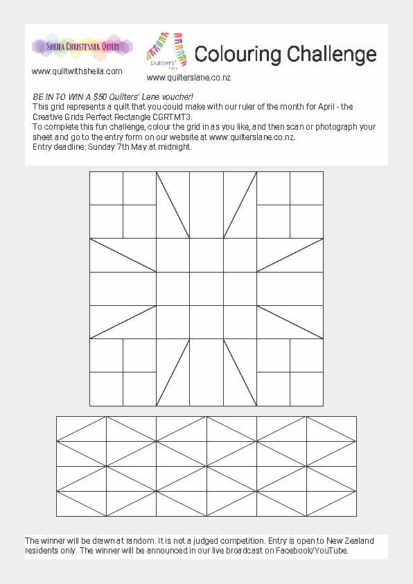 Perfect Rectangle Ruler Colouring Challenge