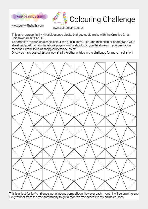 Spiderweb Ruler Kaleidoscope Challenge