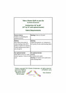 Take a Dozen Quilt as you Go Pattern