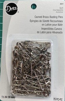 1 1/2 inch Dritz Curved Basting Pins 75 PC