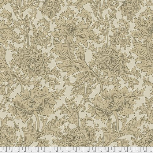 Bolt End Chrysanthemum Taupe Wide Backing 1.10meters