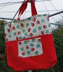 Rainy Day Folding Grocery Bag Pattern